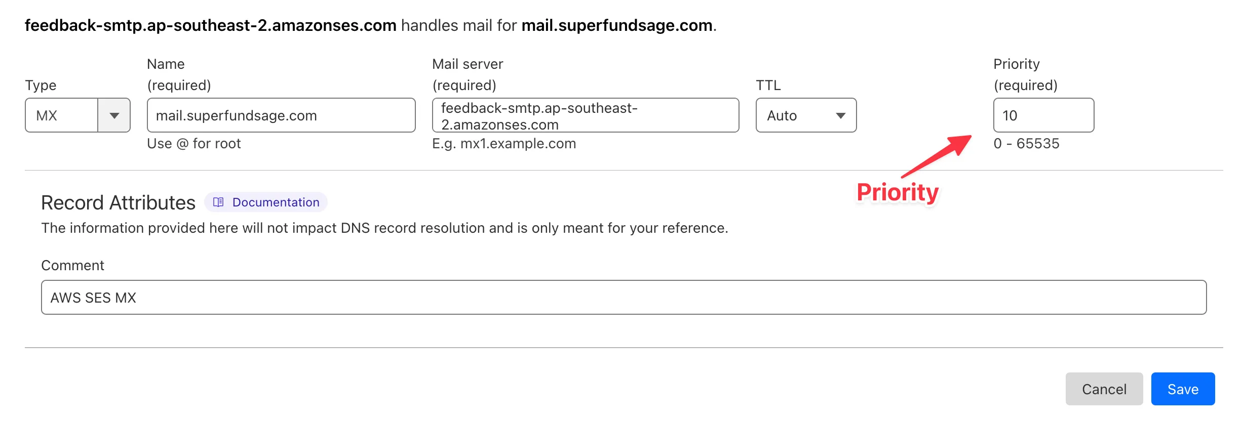 Cloudflare MX priority