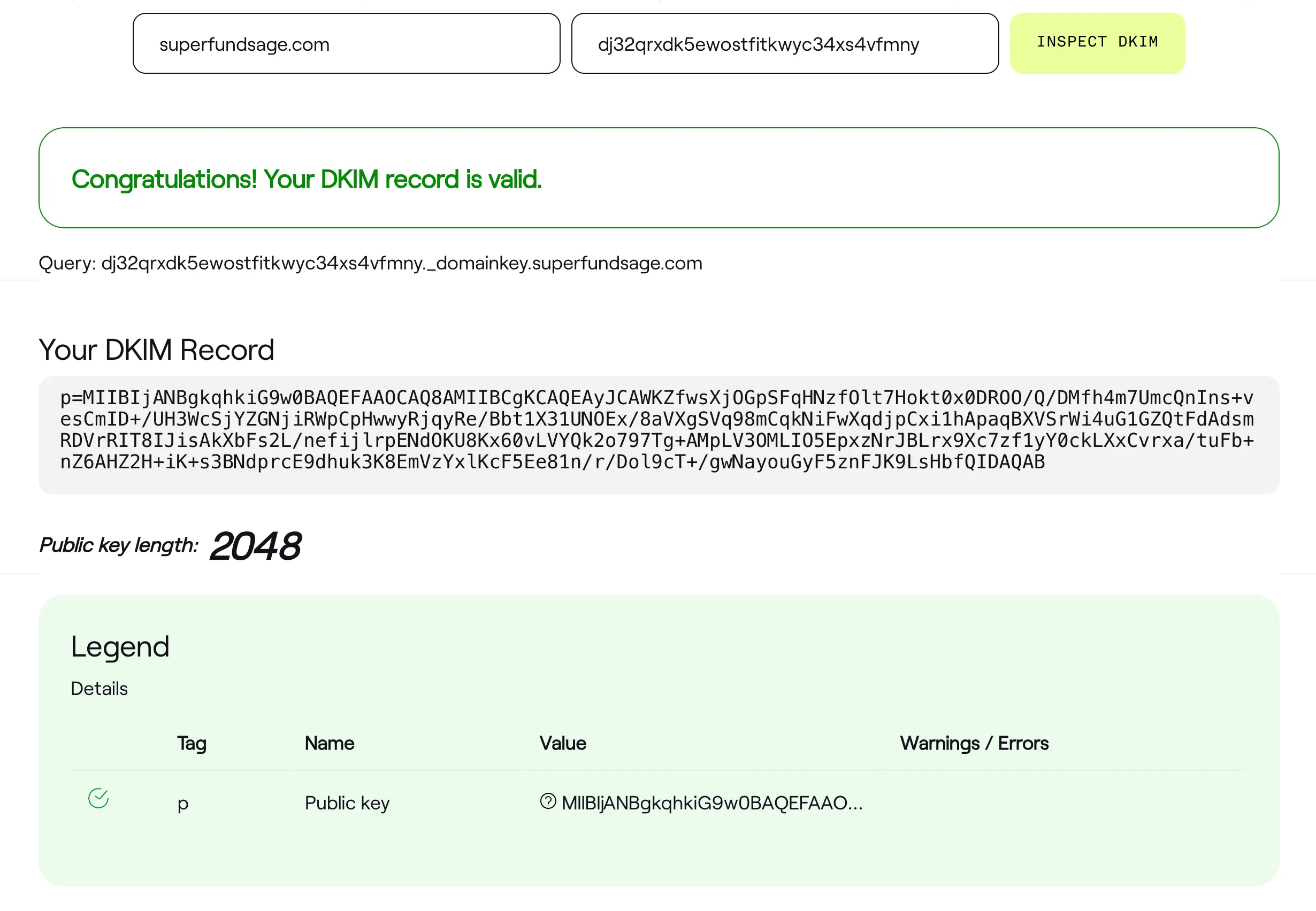 DKIM passing in Dmarcian