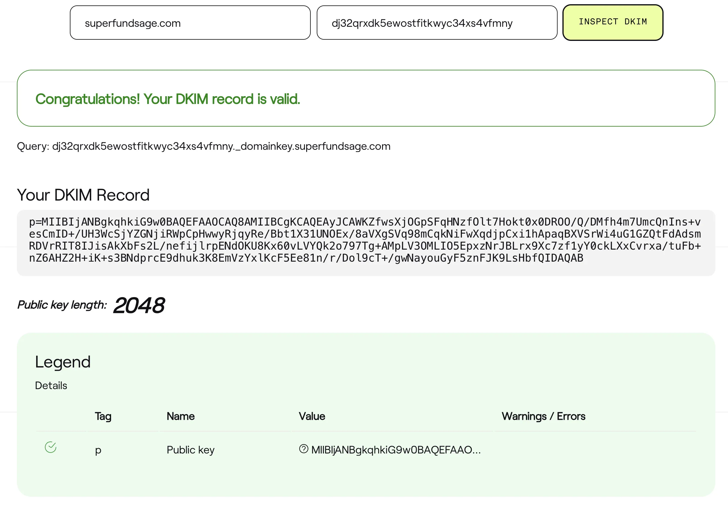 DKIM passing in Dmarcian